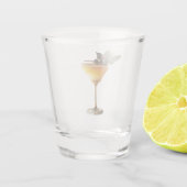 ミッドセンチュリーモダンクリスマスシャンパンカクテル ショットグラス (裏面)