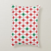 ミッドセンチュリーモダンクリスマススターレトロパターン アクセントクッション (裏面(縦))