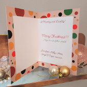 ミッドセンチュリーモダンクリスマスツリーレトロロケット シーズンカード