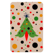 ミッドセンチュリーモダンクリスマスツリーレトロロケット