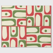 ミッドセンチュリーモダンクリスマスプレゼント抽象芸術 ラッピングペーパー (フラット)