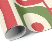 ミッドセンチュリーモダンクリスマスプレゼント抽象芸術 ラッピングペーパー (ロールコーナー)