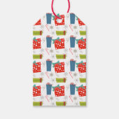 ミッドセンチュリーモダンクリスマスプレゼント&キャンディーケーン ギフトタグ (正面)