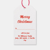 ミッドセンチュリーモダンクリスマスプレゼント&キャンディーケーン ギフトタグ (裏面)