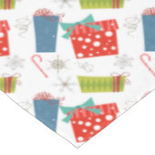 ミッドセンチュリーモダンクリスマスプレゼント&キャンディーケーン テーブルクロス (アングル)