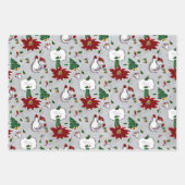 ミッドセンチュリーモダンクリスマスミックス ラッピングペーパーシート (正面2)