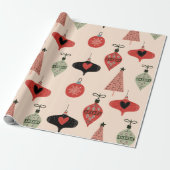ミッドセンチュリーモダンクリスマスラッピング紙 ラッピングペーパー (アンロールド)