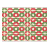 ミッドセンチュリーモダンクリスマスレトロスターバスト テーブルクロス (正面(横))