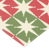 ミッドセンチュリーモダンクリスマスレトロスターバスト テーブルクロス (アングル)