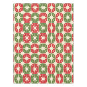 ミッドセンチュリーモダンクリスマスレトロスターバスト テーブルクロス (正面)