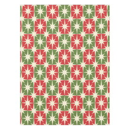 ミッドセンチュリーモダンクリスマスレトロスターバスト テーブルクロス