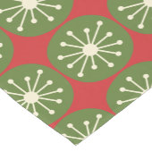 ミッドセンチュリーモダンクリスマスレトロ原子ドット ショートテーブルランナー (コーナー)