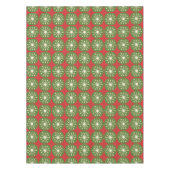 ミッドセンチュリーモダンクリスマスレトロ原子ドット テーブルクロス (正面)