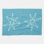 ミッドセンチュリーモダンクリスマス原子MCMモダン星 キッチンタオル (横)