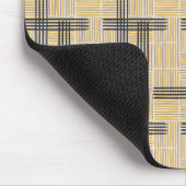 ミッドセンチュリーモダンクロスストライプパターン マウスパッド (コーナー)