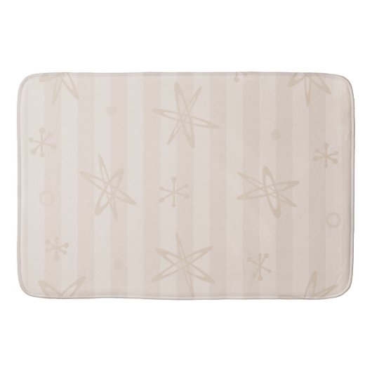 ミッドセンチュリーモダンク淡い色のレム バスマット (正面)