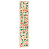 ミッドセンチュリーモダングギーテーブルランナー ショートテーブルランナー (正面)