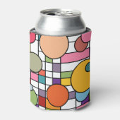 ミッドセンチュリーモダングリッドフォームクーラーボックス 缶クーラー (缶正面)