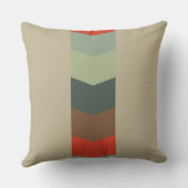 ミッドセンチュリーモダングリーンとオレンジ クッション (裏面)