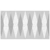 ミッドセンチュリーモダングレイアーガイルテーブルクロス テーブルクロス (正面(横))