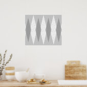 ミッドセンチュリーモダングレイアーガイルポスター ポスター (キッチン)