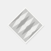 ミッドセンチュリーモダングレイアーガイル紙ナプキンス スタンダードカクテルナプキン (角)