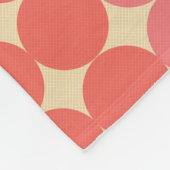 ミッドセンチュリーモダングレープフルーツ楕円 フリースブランケット (角)