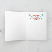 ミッドセンチュリーモダンゲイカップル – メンホリデーカード シーズンカード (内部)