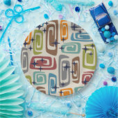 ミッドセンチュリーモダンコズミック銀河系 ペーパープレート (パーティー)