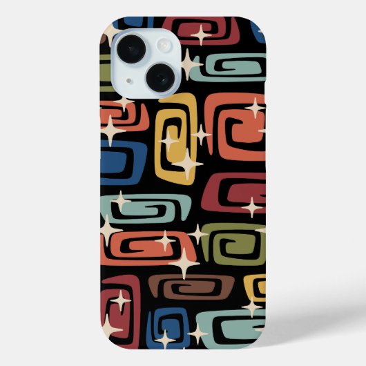 ミッドセンチュリーモダンコズミック銀河系 Case-Mate iPhoneケース (裏面)