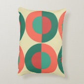 ミッドセンチュリーモダンコーラルミント アクセントクッション (裏面(縦))