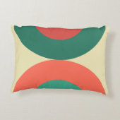 ミッドセンチュリーモダンコーラルミント アクセントクッション (裏面)