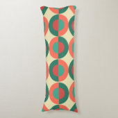 ミッドセンチュリーモダンコーラルミント ボディピロー (正面縦)