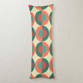 ミッドセンチュリーモダンコーラルミント ボディピロー (裏面 (縦))