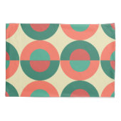 ミッドセンチュリーモダンコーラルミント 枕カバー (裏面)