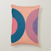 ミッドセンチュリーモダンコーラル海 アクセントクッション (裏面(縦))