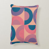 ミッドセンチュリーモダンコーラル海 アクセントクッション (裏面(縦))