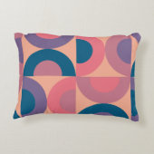 ミッドセンチュリーモダンコーラル海 アクセントクッション (裏面)