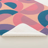 ミッドセンチュリーモダンコーラル海 シェルパブランケット (3/4)