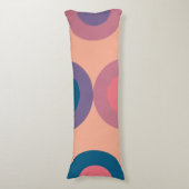 ミッドセンチュリーモダンコーラル海 ボディピロー (正面縦)