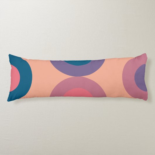 ミッドセンチュリーモダンコーラル海 ボディピロー (正面)