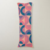 ミッドセンチュリーモダンコーラル海 ボディピロー (正面縦)