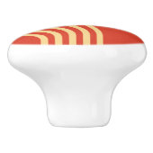 ミッドセンチュリーモダンサンアンドレインボーライン セラミックノブ (側面)