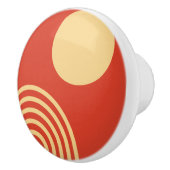 ミッドセンチュリーモダンサンアンドレインボーライン セラミックノブ (右)