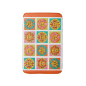 ミッドセンチュリーモダンサン顔皿の水切り –  バスマット (正面縦)