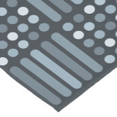 ミッドセンチュリーモダンサークルライン石板 ショートテーブルランナー (コーナー)