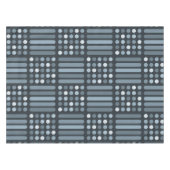 ミッドセンチュリーモダンサークルライン石板 テーブルクロス (正面(横))