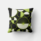 ミッドセンチュリーモダンサークル半黒シャートレウス クッション (裏面)