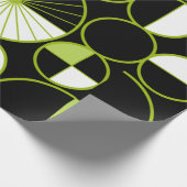 ミッドセンチュリーモダンサークル半黒シャートレウス ラッピングペーパー (角)