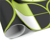 ミッドセンチュリーモダンサークル半黒シャートレウス ラッピングペーパー (ロールコーナー)